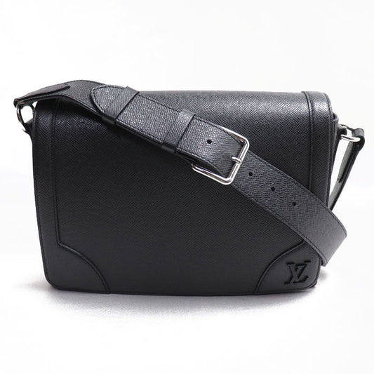 LOUIS VUITTON ルイ・ヴィトン ニュー・フラップ メッセンジャー ショルダーバッグ タイガ ブラック M30807 IC メンズ【中古】【美品】