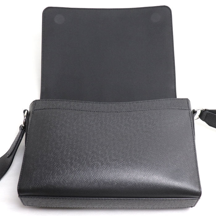 LOUIS VUITTON ルイ・ヴィトン ニュー・フラップ メッセンジャー ショルダーバッグ タイガ ブラック M30807 IC メンズ【中古】【美品】