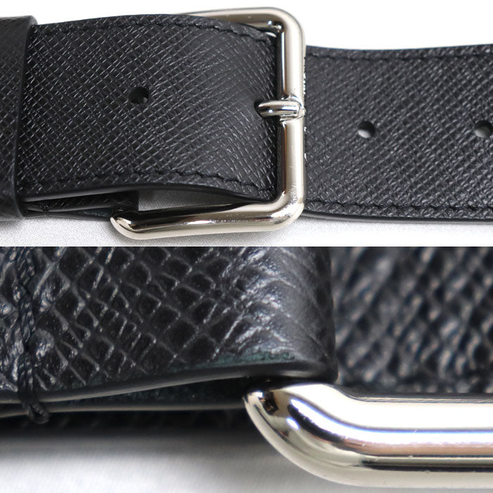 LOUIS VUITTON ルイ・ヴィトン ニュー・フラップ メッセンジャー ショルダーバッグ タイガ ブラック M30807 IC メンズ【中古】【美品】