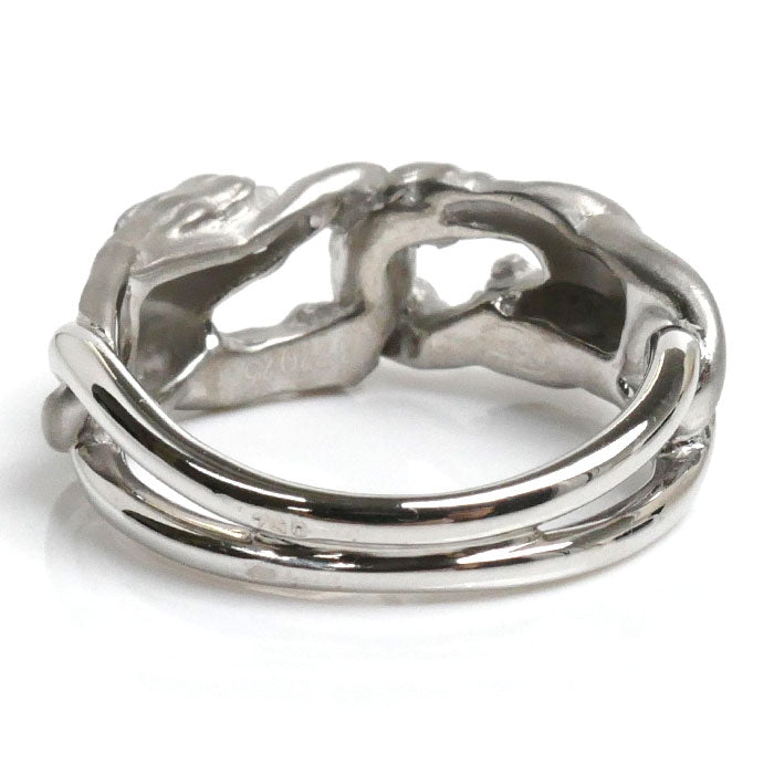 Carrera y Carrera カレライカレラ K18WG ホワイトゴールド パンサーモチーフ リング・指輪 ダイヤモンド0.108ct 12号 6.9g レディース【中古】【美品】