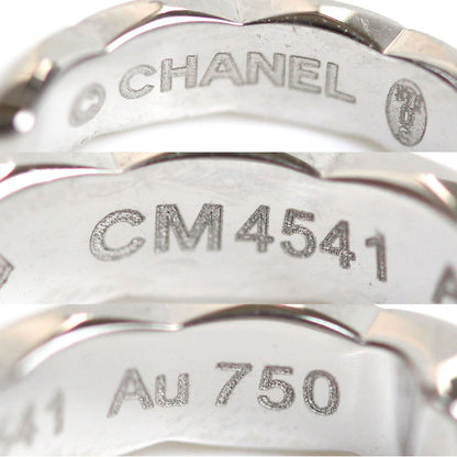 CHANEL シャネル K18WG ホワイトゴールド ココクラッシュ 5Pダイヤ イヤカフ  J12154 ダイヤモンド 2.6g レディース【中古】【美品】