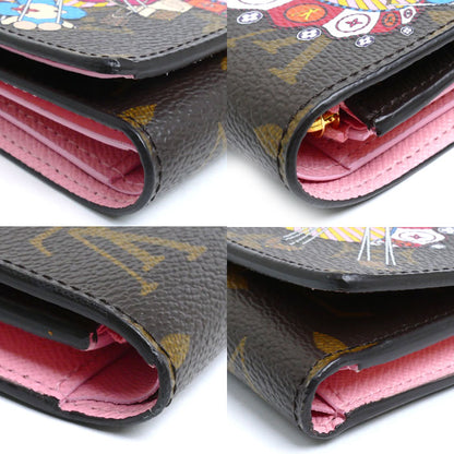 LOUIS VUITTON ルイ・ヴィトン ポルトフォイユ ヴィクトリーヌ 三つ折り財布 モノグラム ブラウン マルチカラー M69754 FH4220/ICタグ ユニセックス【中古】【美品】