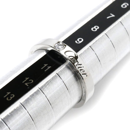 CARTIER カルティエ Pt950プラチナ C ドゥ エングレーブド 1Pダイヤ リング・指輪 B4051350 ダイヤモンド 10号 50 4.7g レディース【中古】【美品】