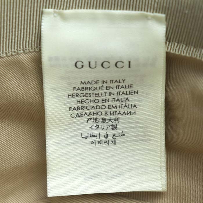 GUCCI グッチ GGキャンバス バケットハット ハット フェドラ ベージュ ブラウン 576587 4HG62 2564 M ユニセックス【中古】【美品】