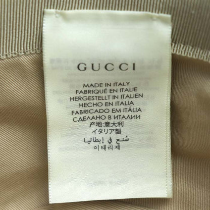 GUCCI グッチ GGキャンバス バケットハット ハット フェドラ ベージュ ブラウン 576587 4HG62 2564 M ユニセックス【中古】【美品】