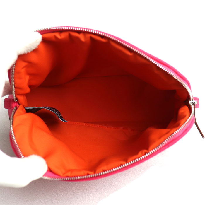HERMES エルメス ボリードMINI ポーチ ピンク ハイビスカス 103773M レディース【中古】【美品】