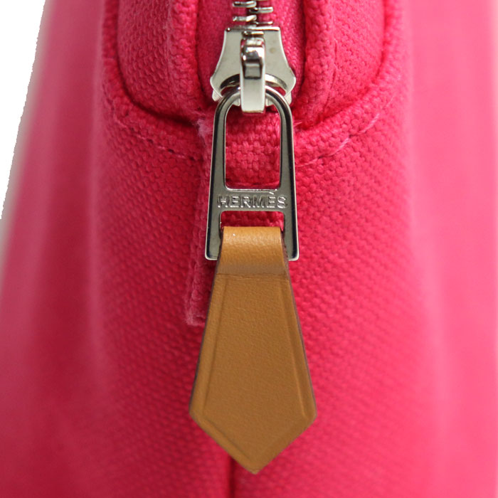 HERMES エルメス ボリードMINI ポーチ ピンク ハイビスカス 103773M レディース【中古】【美品】