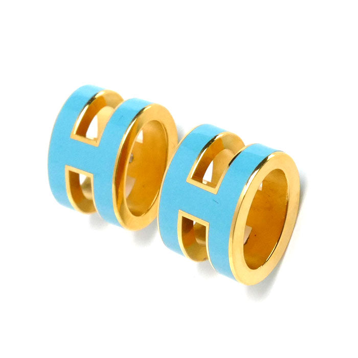 HERMES エルメス GP ポップアッシュ ミニ Hモチーフ ピアス 5.4g レディース【中古】【美品】