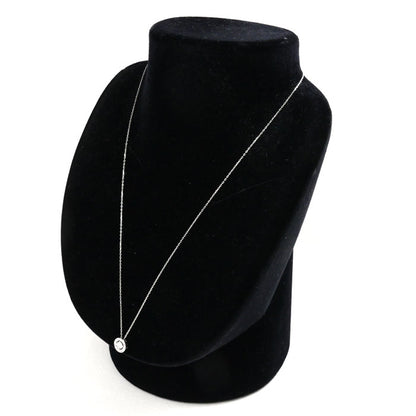 De Beers デビアス Pt900/Pt850 プラチナ FOREVER MARK センターオブ ユニバース ネックレス ダイヤモンド0.20ct/0.06ct 3.0g ～46cm フリーチェーン レディース【中古】【美品】