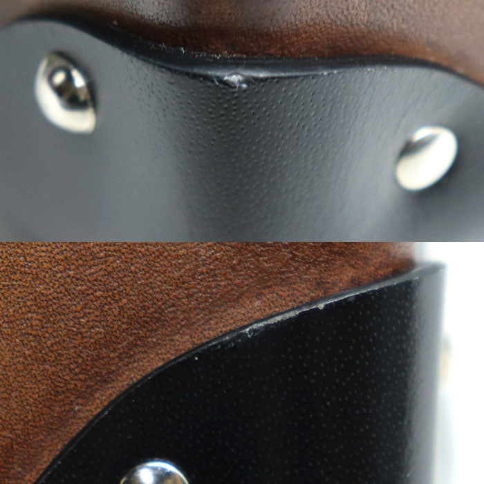 Berluti ベルルッティ グローブトロッター コラボ センテナリー メッセンジャー ショルダーバッグ ブラック ブラウン ミニトランク メンズ【中古】