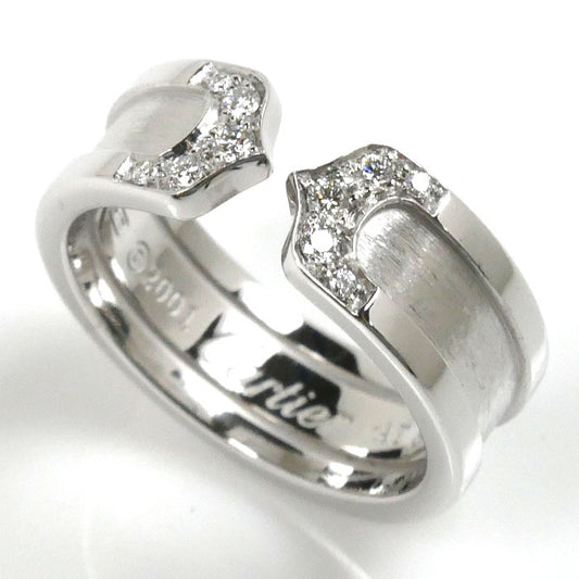 CARTIER カルティエ K18WG ホワイトゴールド C2 スモール リング・指輪 B4044250 ダイヤモンド 10号 50 7.5g レディース【中古】【美品】