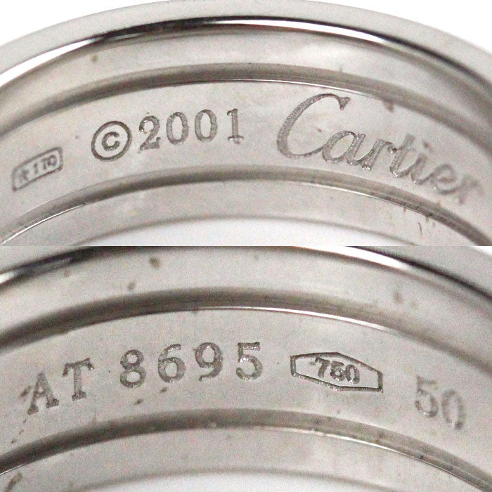 CARTIER カルティエ K18WG ホワイトゴールド C2 スモール リング・指輪 B4044250 ダイヤモンド 10号 50 7.5g レディース【中古】【美品】