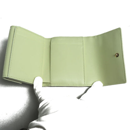 Christian Dior クリスチャンディオール レディディオール カナージュ ロータスウォレット 三つ折り財布 パウダリーピンク/ライトレモン S0181ONIW 日本限定 レディース【未使用】【買取品】