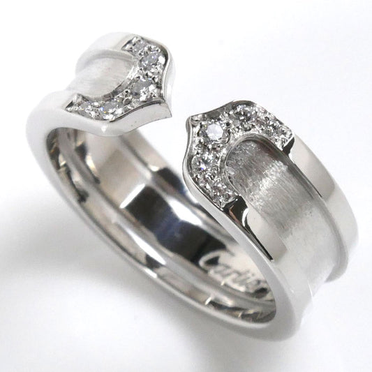 CARTIER カルティエ K18WG ホワイトゴールド C2 スモール リング・指輪 B4044252 ダイヤモンド 12号 52 7.4g レディース【中古】【美品】