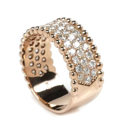 K18PG ピンクゴールド リング・指輪 ダイヤモンド1.09ct 11号 6g レディース【中古】【美品】