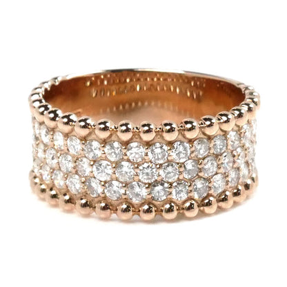 K18PG ピンクゴールド リング・指輪 ダイヤモンド1.09ct 11号 6g レディース【中古】【美品】