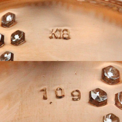 K18PG ピンクゴールド リング・指輪 ダイヤモンド1.09ct 11号 6g レディース【中古】【美品】