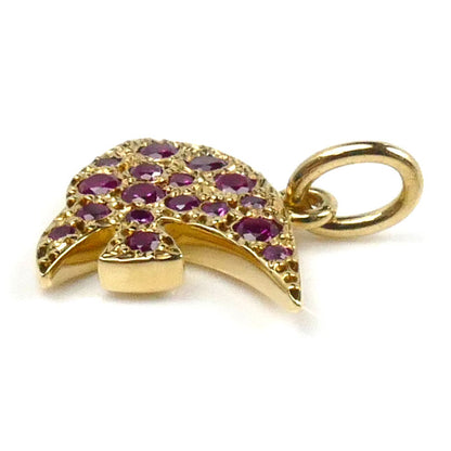 Pomellato ポメラート K18YG イエローゴールド ドド エンゼルフィッシュ ペンダントトップ ピンクサファイア 2g レディース【中古】