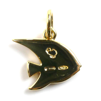 Pomellato ポメラート K18YG イエローゴールド ドド エンゼルフィッシュ ペンダントトップ ピンクサファイア 2g レディース【中古】