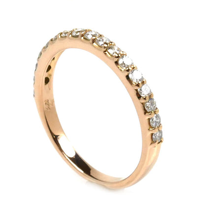 Ponte Vecchio ポンテヴェキオ K18PG ピンクゴールド ハーフエタニティ リング・指輪 PG0301R001WDPG ダイヤモンド0.35ct 8号 1.7g レディース【中古】