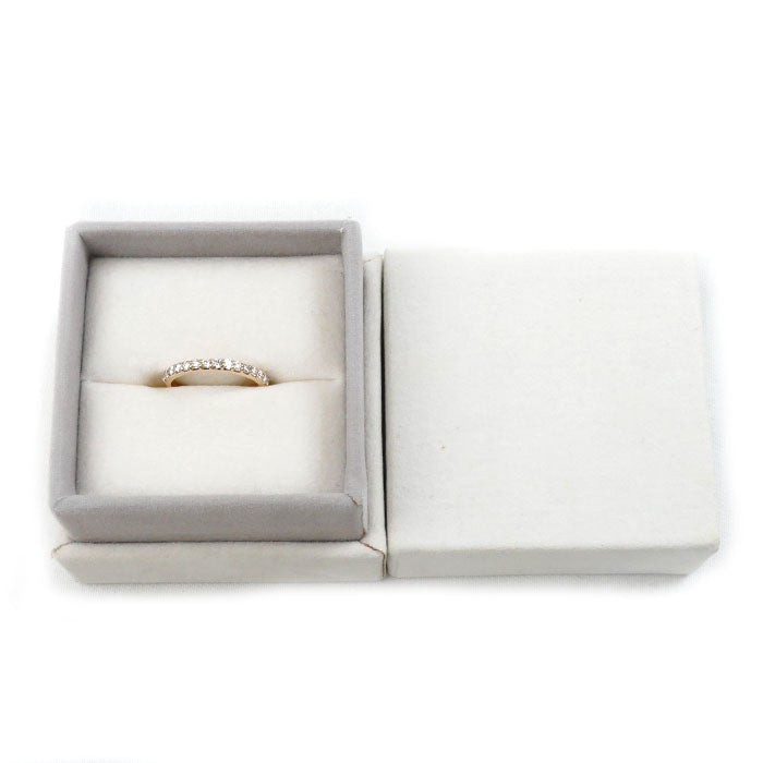 Ponte Vecchio ポンテヴェキオ K18PG ピンクゴールド ハーフエタニティ リング・指輪 PG0301R001WDPG ダイヤモンド0.35ct 8号 1.7g レディース【中古】