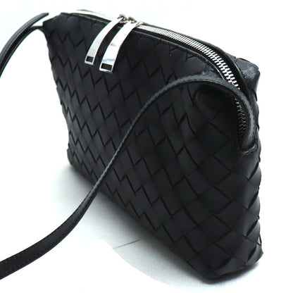 BOTTEGAVENETA ボッテガヴェネタ イントレチャート ショルダーバッグ ブラック 597329 VCPP1 8803 ユニセックス【中古】