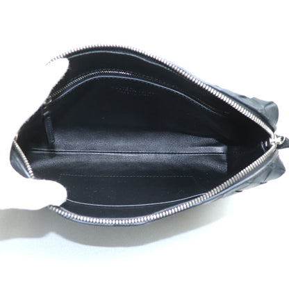 BOTTEGAVENETA ボッテガヴェネタ イントレチャート ショルダーバッグ ブラック 597329 VCPP1 8803 ユニセックス【中古】