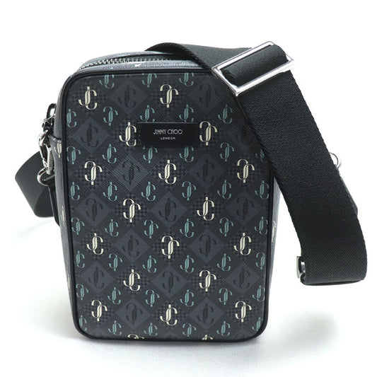 JIMMY CHOO ジミーチュウ KIMI CAMERA XPO キミー カメラ ショルダーバッグ スモーク メンズ【中古】