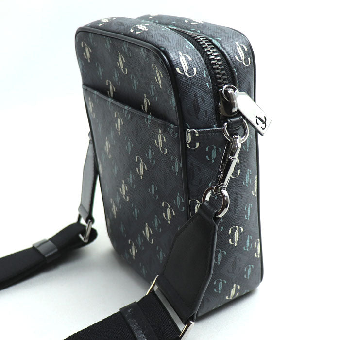 JIMMY CHOO ジミーチュウ KIMI CAMERA XPO キミー カメラ ショルダーバッグ スモーク メンズ【中古】