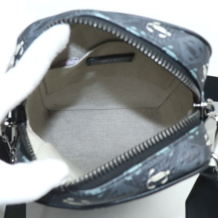 JIMMY CHOO ジミーチュウ KIMI CAMERA XPO キミー カメラ ショルダーバッグ スモーク メンズ【中古】