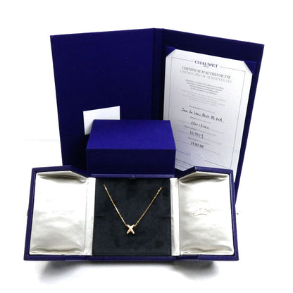Chaumet ショーメ K18PG ピンクゴールド ジュ ドゥ リアン ダイヤ ネックレス 082216 ダイヤモンド 4.2g 38/40/42cm レディース【中古】