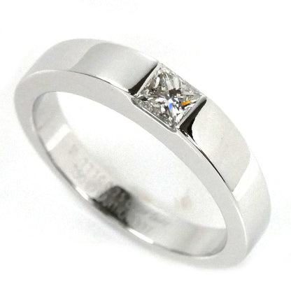 CARTIER カルティエ K18WG ホワイトゴールド タンク リング・指輪 ダイヤモンド0.25ct 11号 51 5.3g レディース【中古】