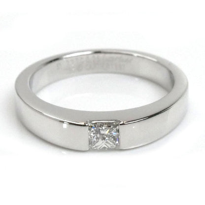 CARTIER カルティエ K18WG ホワイトゴールド タンク リング・指輪 ダイヤモンド0.25ct 11号 51 5.3g レディース【中古】