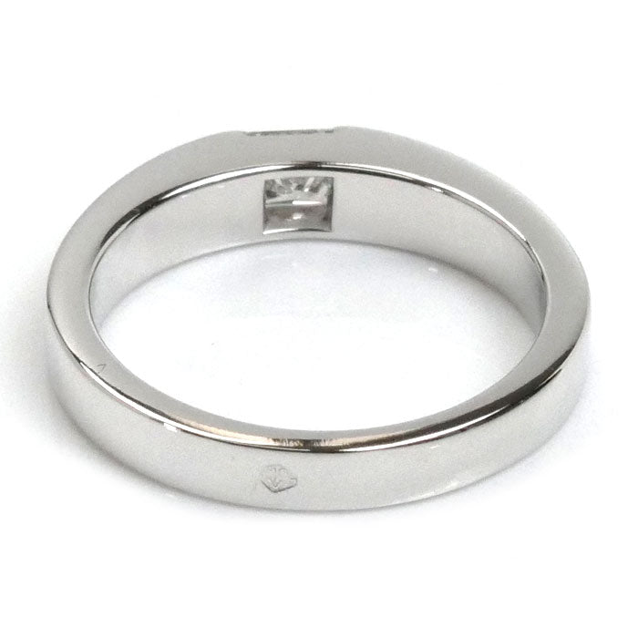 CARTIER カルティエ K18WG ホワイトゴールド タンク リング・指輪 ダイヤモンド0.25ct 11号 51 5.3g レディース【中古】