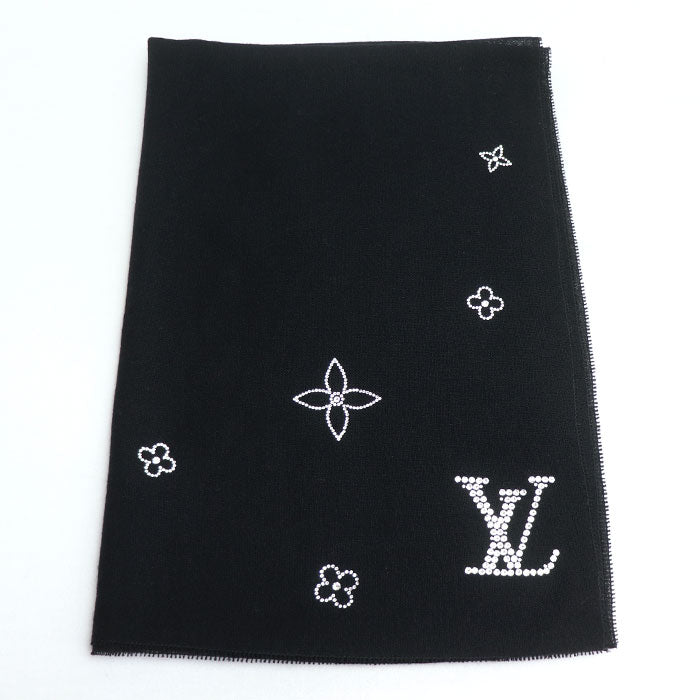 LOUIS VUITTON ルイ・ヴィトン エトール モンテカルロ ストール ブラック M74268 402470 レディース【中古】