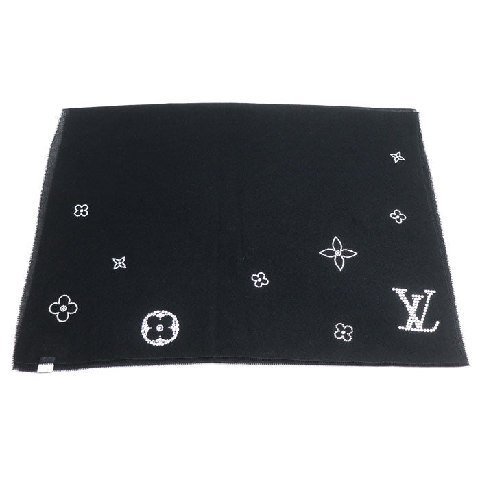 LOUIS VUITTON ルイ・ヴィトン エトール モンテカルロ ストール ブラック M74268 402470 レディース【中古】