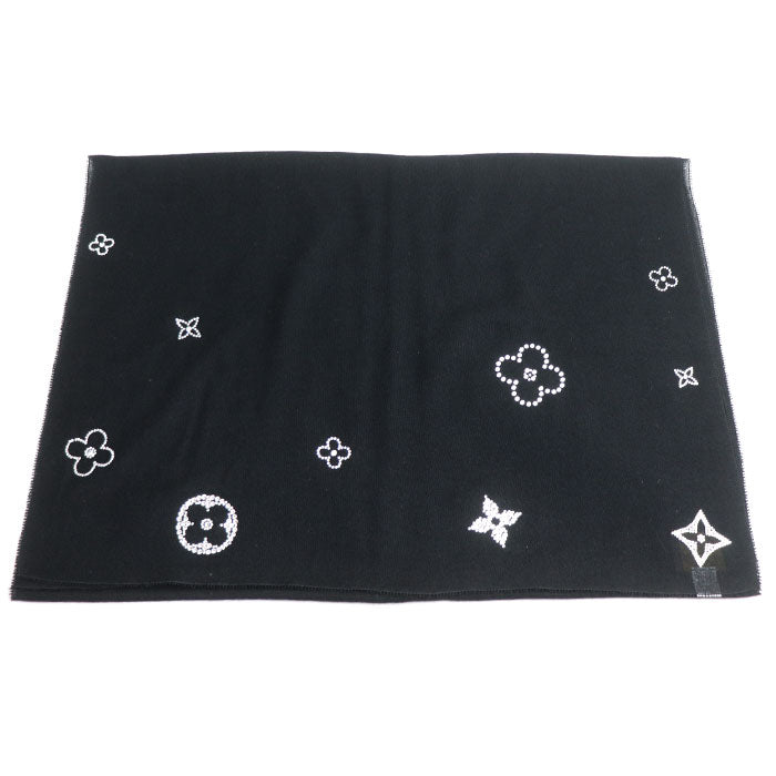 LOUIS VUITTON ルイ・ヴィトン エトール モンテカルロ ストール ブラック M74268 402470 レディース【中古】