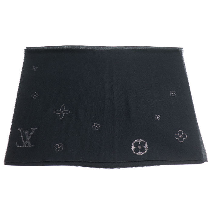 LOUIS VUITTON ルイ・ヴィトン エトール モンテカルロ ストール ブラック M74268 402470 レディース【中古】