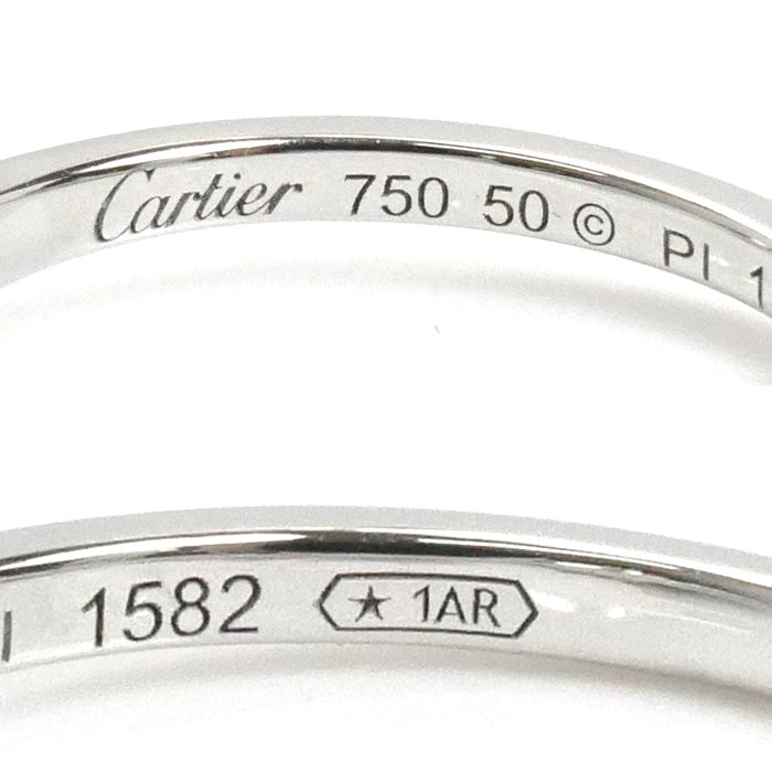CARTIER カルティエ K18WG ホワイトゴールド デイアマンレジェ リング・指輪 ダイヤモンド 10号 50 2.4g レディース【中古】【美品】