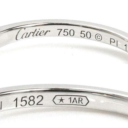 CARTIER カルティエ K18WG ホワイトゴールド デイアマンレジェ リング・指輪 ダイヤモンド 10号 50 2.4g レディース【中古】【美品】