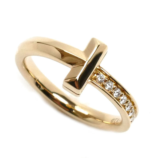 TIFFANY&Co. ティファニー K18PG ピンクゴールド Tワン ダイヤ リング・指輪 67795261 ダイヤモンド 8号 3.8g レディース【中古】【美品】
