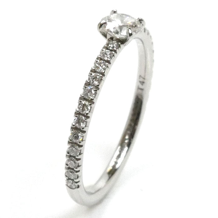 Boucheron ブシュロン Pt950プラチナ ミニビーラブド リング・指輪 JSL0020647 ダイヤモンド0.20ct 7号 1.7g レディース【中古】【美品】