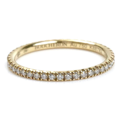 Boucheron ブシュロン K18YG イエローゴールド エピュール フルエタニティ リング・指輪 JAL01180 ダイヤモンド 9号 1.2g レディース【中古】【美品】
