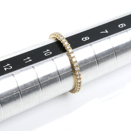 Boucheron ブシュロン K18YG イエローゴールド エピュール フルエタニティ リング・指輪 JAL01180 ダイヤモンド 9号 1.2g レディース【中古】【美品】