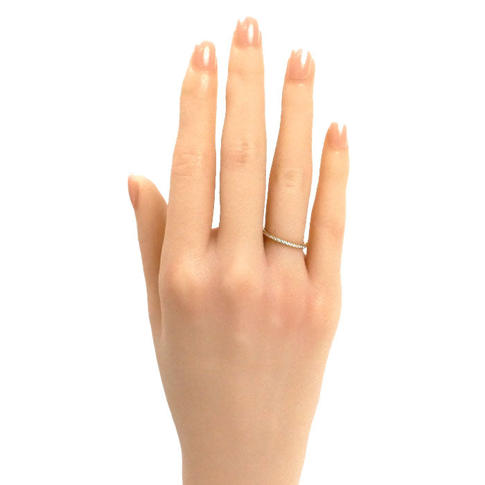 Boucheron ブシュロン K18YG イエローゴールド エピュール フルエタニティ リング・指輪 JAL01180 ダイヤモンド 9号 1.2g レディース【中古】【美品】