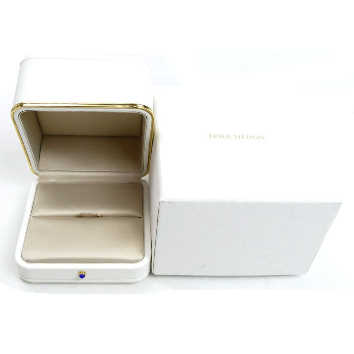 Boucheron ブシュロン K18YG イエローゴールド エピュール フルエタニティ リング・指輪 JAL01180 ダイヤモンド 9号 1.2g レディース【中古】【美品】