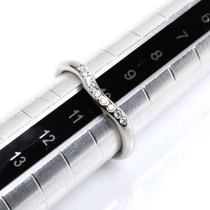 TIFFANY&Co. ティファニー Pt950プラチナ カーブドバンド 9Pダイヤ リング・指輪 60016940 ダイヤモンド 10号 3.7g レディース【中古】【美品】