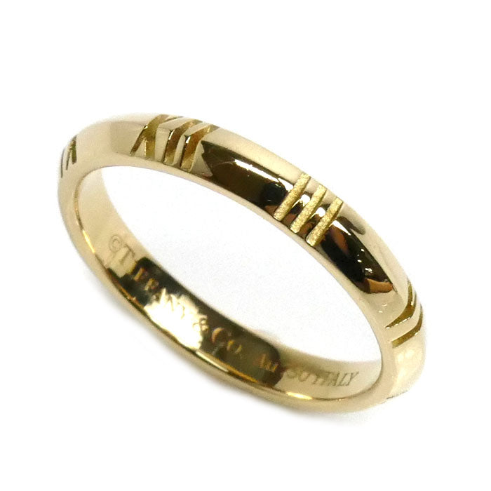 TIFFANY&Co. ティファニー K18YG イエローゴールド アトラスXクローズド リング・指輪 15号 3.8g レディース【中古】