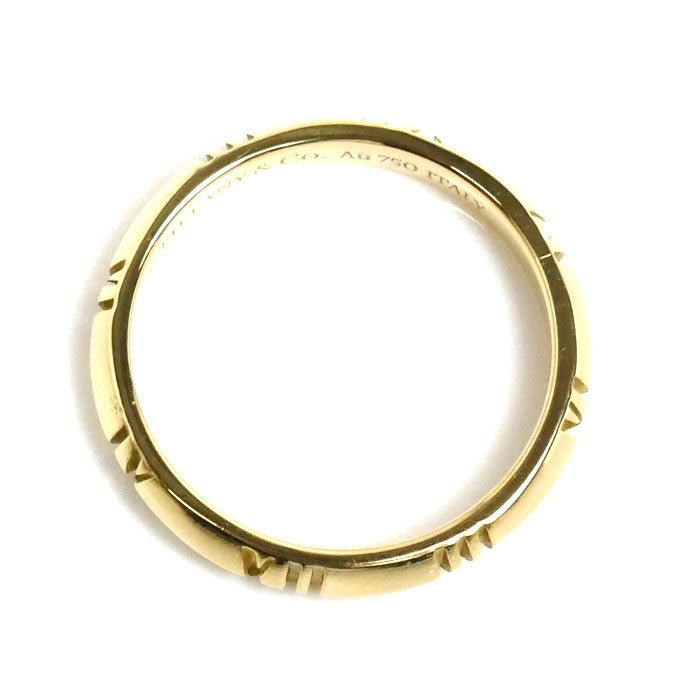 TIFFANY&Co. ティファニー K18YG イエローゴールド アトラスXクローズド リング・指輪 15号 3.8g レディース【中古】