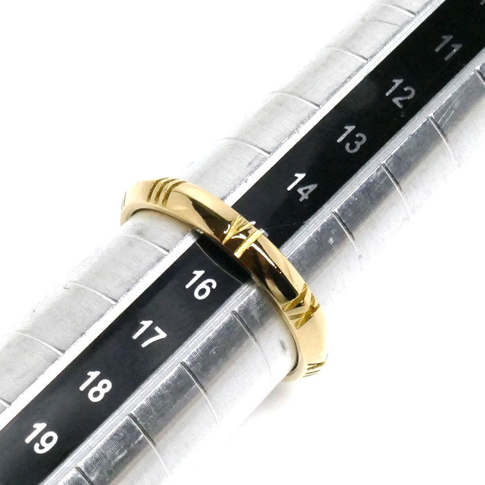 TIFFANY&Co. ティファニー K18YG イエローゴールド アトラスXクローズド リング・指輪 15号 3.8g レディース【中古】